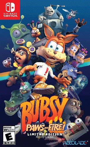 Accolade Games Bubsy Paws On Fire Limited Edition Nintendo Switch Game